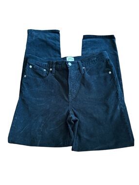 J. Crew 9” Vintage Straight Black Cord Pants- size 29